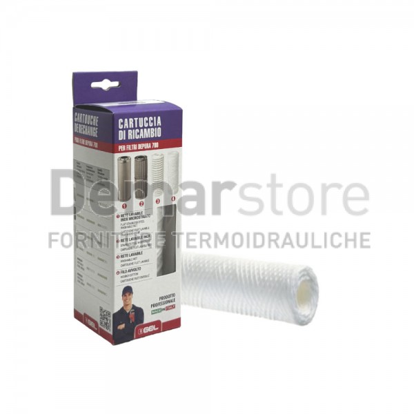 GEL | Cartuccia a Filo Avvolto | 5" | 20µm | per Depura 500/550 GEL | Cartuccia a Filo Avvolto | 5" | 20µm | per Depura 500/550