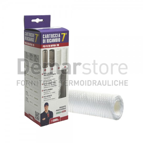 GEL | Cartuccia a Filo Avvolto | 7" | 20µm | per Depura 700 GEL | Cartuccia a Filo Avvolto | 7" | 20µm | per Depura 700