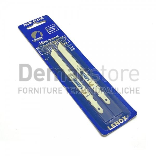 Set 2 Lame per Seghetto Alternativo Bi-Metal | 10 TPI | Lunghezza mm.114| Legno e Metalli Set 2 Lame per Seghetto Alternativo Bi-Metal | 10 TPI | Lunghezza mm.114| Legno e Metalli