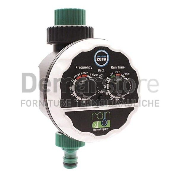 Programmatore a Batterie Rain Pressure ZERO con Attacco Rubinetto 3/4"