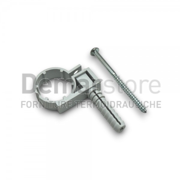 Collare Fissatubo in Nylon a Percussione Diam. 28 | Pz.10