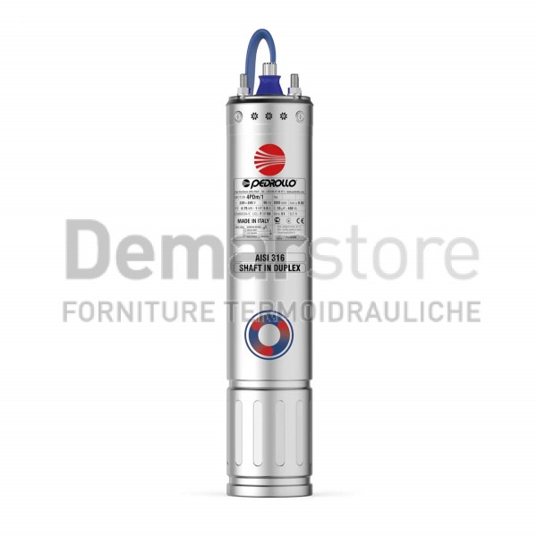 Motore Sommerso Pedrollo | 4" | Monofase | 4PDm/1.0 | kW 0,75 | Hp 1 Motore Sommerso Pedrollo | 4" | Monofase | 4PDm/1.0 | kW 0,75 | Hp 1