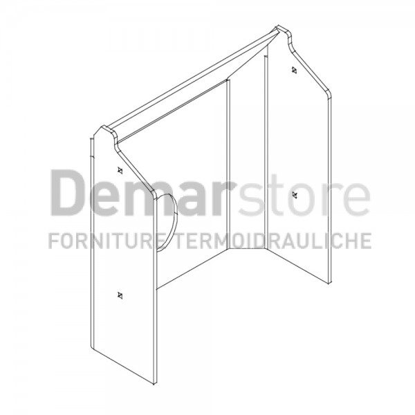 Guscio Camera Combustione Thermorossi per Eco 3000 | 70006689 Guscio Camera Combustione Thermorossi per Eco 3000 | 70006689