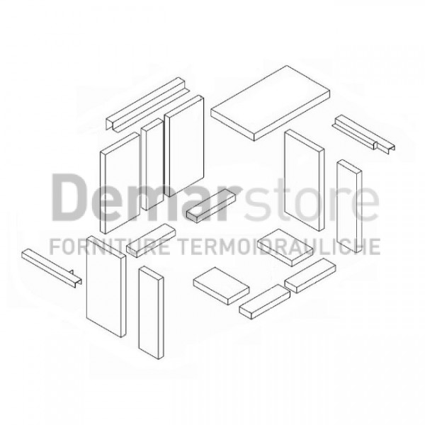 Kit Refrattari Completo Thermorossi per CLASS 200-300-500-600 | 70012539 Kit Refrattari Completo Thermorossi per CLASS 200-300-500-600 | 70012539