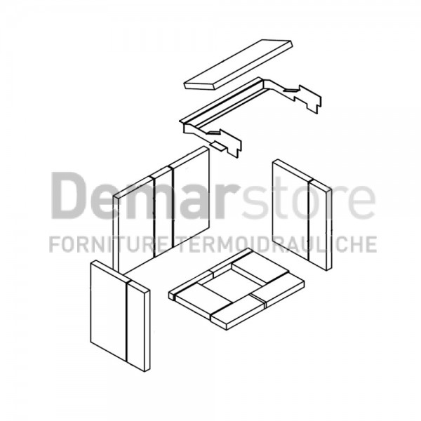 Kit Refrattari Completo Thermorossi per VISION | 70012543 Kit Refrattari Completo Thermorossi per VISION | 70012543