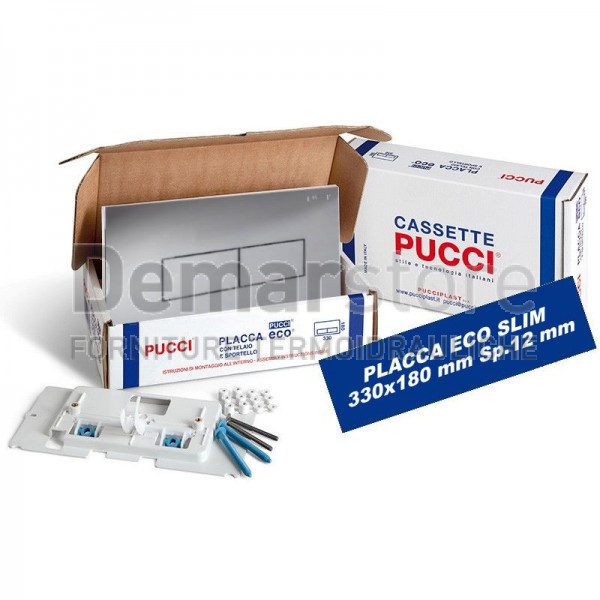 Placca Pucci ECO Slim Cromata per Cassette dal 1991 al 2010 mm.330x180 | 80179562 Placca Pucci ECO Slim Cromata per Cassette dal 1991 al 2010 mm.330x180 | 80179562