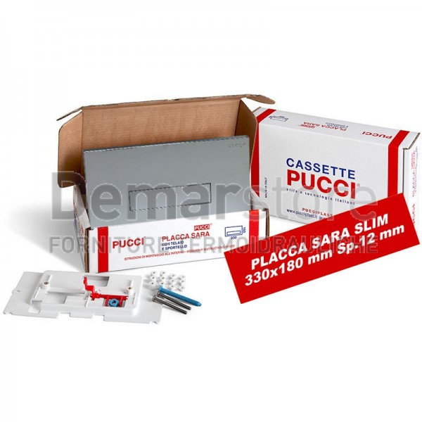 Placca Pucci SARA Slim per Cassette dal 1987 al 2010 mm.330x180 Cromata | 80179662 Placca Pucci SARA Slim per Cassette dal 1987 al 2010 mm.330x180 Cromata | 80179662