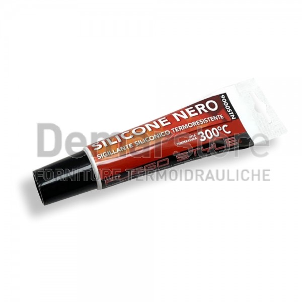 Silicone Alta Temperatura | Nero | 300°C | in Tubetto da 150ml Silicone Alta Temperatura | Nero | 300°C | in Tubetto da 150ml