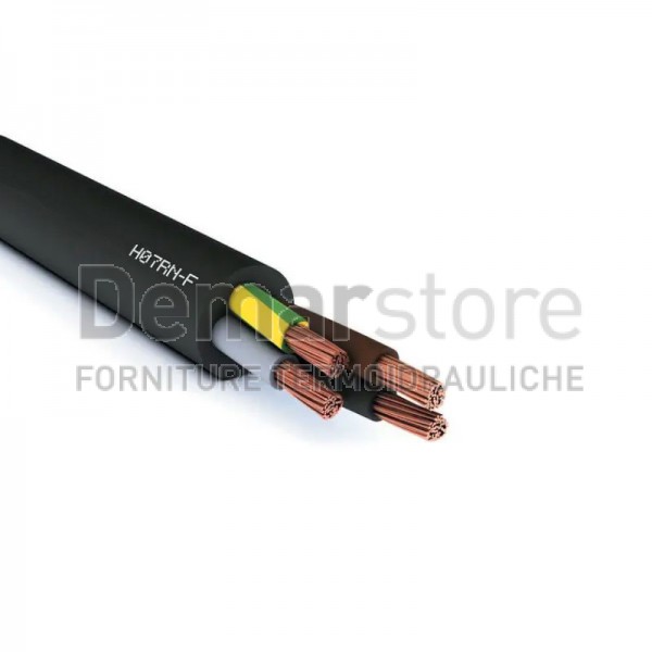 Cavo Elettrico Neoprene H07RN-F Nero | 4 x 2,5 mm² | Prezzo al Metro