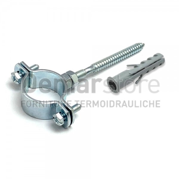 Collare Pesante Zincato Completo di Fissaggio Diam. 3/4" Collare Pesante Zincato Completo di Fissaggio Diam. 3/4"