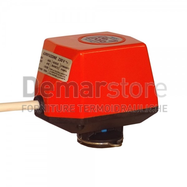 Servomotore De Pala | M6B2V | Valvola 2 Vie | 3 Fili | 230 Vac | 30 sec | con AUX | 90° Unidirez.