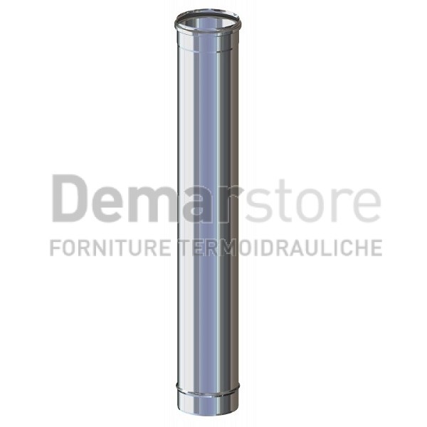 Tubo Acciaio Inox 304 Mono Parete cm.100 Diam. 130 Tubo Acciaio Inox 304 Mono Parete cm.100 Diam. 130