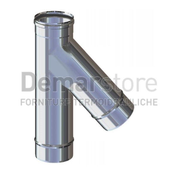 Braga Acciaio Inox 304 Mono Parete FMM 135° Diam. 100