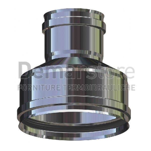 Riduzione Acciaio Inox 304 Mono Parete Diam. F.130 x M.120