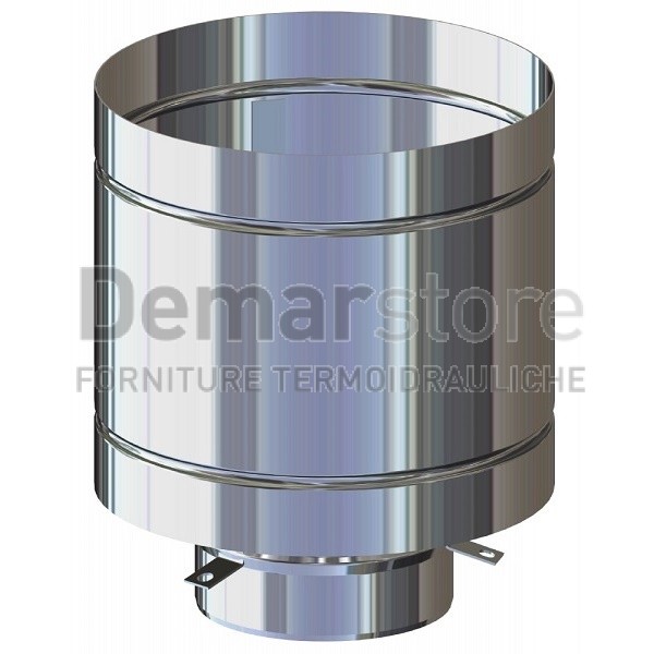 Cappello Antivento a Botte Acciaio Inox 304 Mono Parete Diam. 150 Cappello Antivento a Botte Acciaio Inox 304 Mono Parete Diam. 150