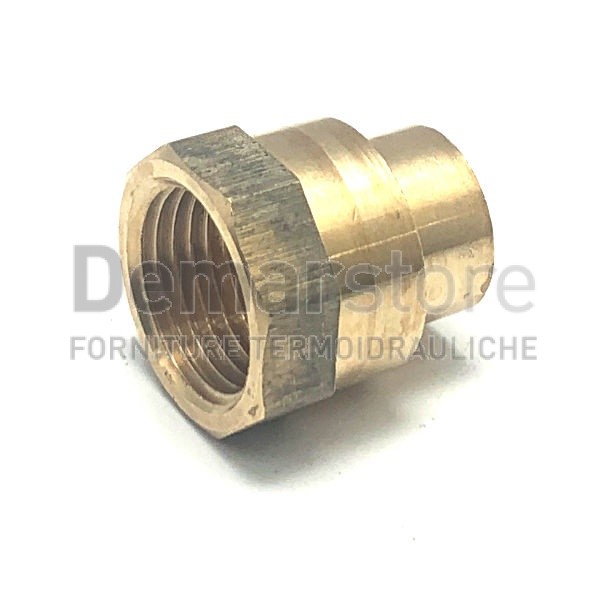 Raccordo Bronzo a Saldare Diritto Femmina 16 x 3/8" Raccordo Bronzo a Saldare Diritto Femmina 16 x 3/8"
