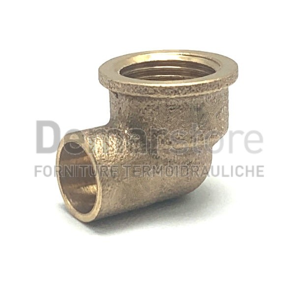 Gomito Bronzo a Saldare Femmina 12 x 3/8" Gomito Bronzo a Saldare Femmina 12 x 3/8"