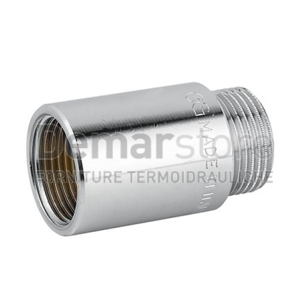 Prolunga Ottone Cromato Lucido MF 1/2" x 15 mm Prolunga Ottone Cromato Lucido MF 1/2" x 15 mm