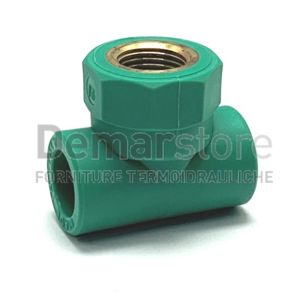 Tee in PPR Femmina Diam. 25x1/2" Tee in PPR Femmina Diam. 25x1/2"