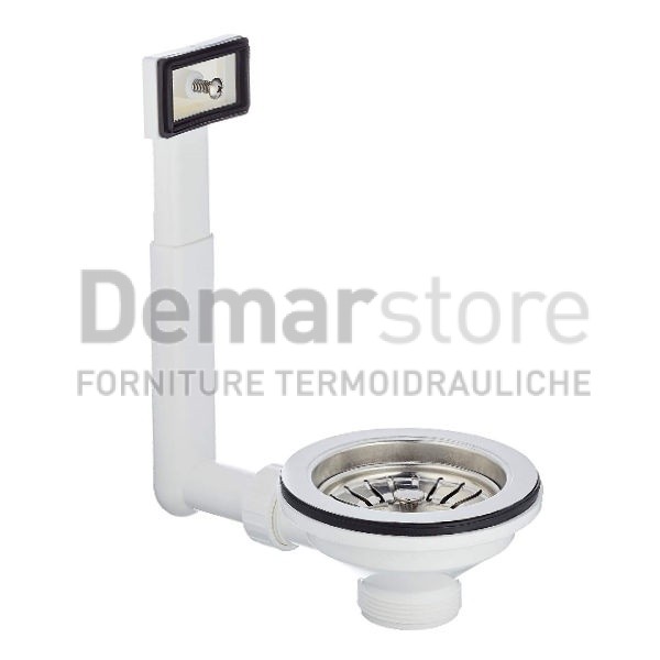 Piletta Lavello Basket Con Troppo Pieno Rettangolare Diam. 1"1/2 Piletta Lavello Basket Con Troppo Pieno Rettangolare Diam. 1"1/2