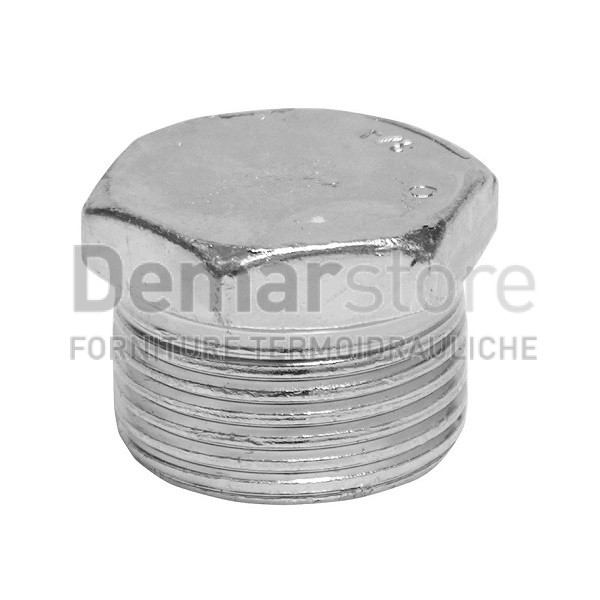 Tappo Acciaio Zincato Maschio 1/2" Tappo Acciaio Zincato Maschio 1/2"
