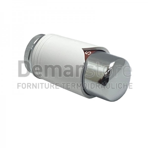 Testa Termostatica Arteclima 31012BC M.30x1,5 Bianca/Cromo Testa Termostatica Arteclima 31012BC M.30x1,5 Bianca/Cromo