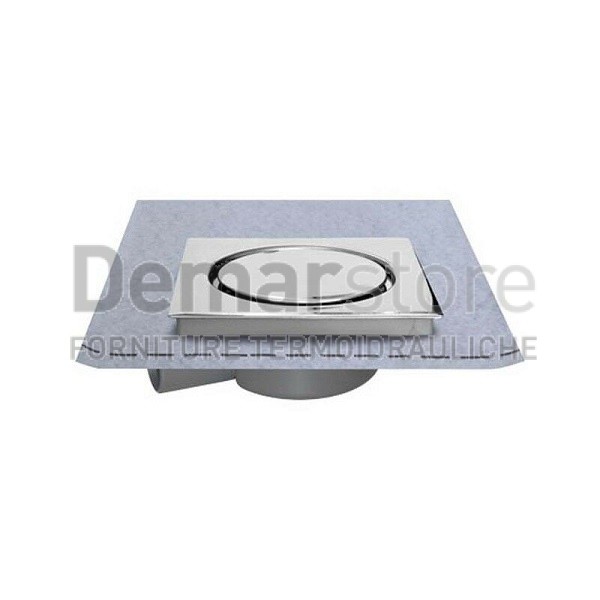 Chiusino con Piletta e Guaina per Doccia a Pavimento cm.15x15 Chiusino con Piletta e Guaina per Doccia a Pavimento cm.15x15