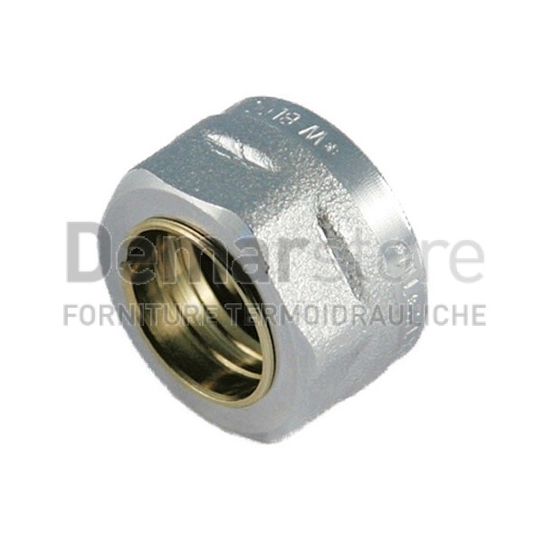 Dado Cromato con Ogiva per Tubo Rame Diam. 1/2"x14 Dado Cromato con Ogiva per Tubo Rame Diam. 1/2"x14