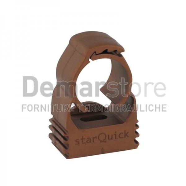 Collare Fissatubo StarQuick Diam. 19,5-23,5 mm Ramato Collare Fissatubo StarQuick Diam. 19,5-23,5 mm Ramato