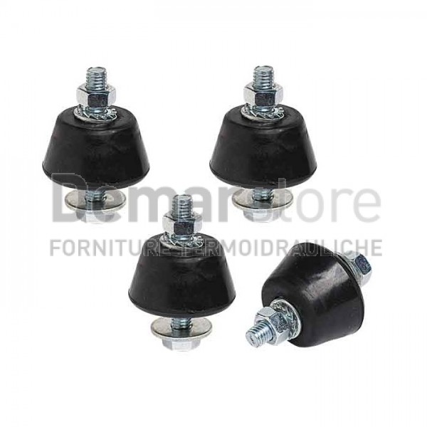 Set 4 Supporti Antivibranti | 35x25 | Max 50 Kg per KIT