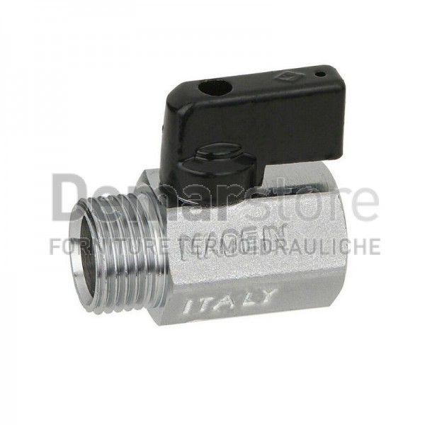 Valvola a Sfera Mini Nichelata MF 1/2" Valvola a Sfera Mini Nichelata MF 1/2"