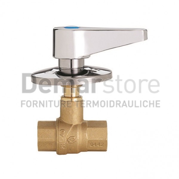 Valvola a Sfera da Incasso con Leva e Rosone FF 1/2" Valvola a Sfera da Incasso con Leva e Rosone FF 1/2"