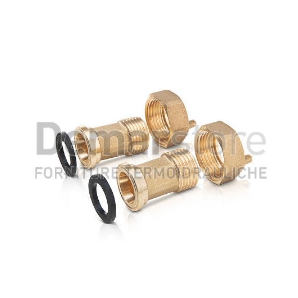 Raccordo Contatore Acqua DN15 con Dado F.3/4" e Codolo M.1/2" (Coppia) Raccordo Contatore Acqua DN15 con Dado F.3/4" e Codolo M.1/2" (Coppia)