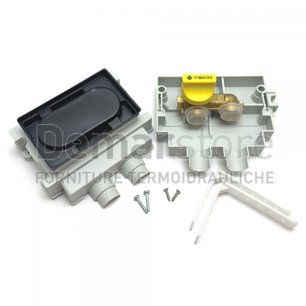 Valvola GAS Incasso TECO K2.1 Attacco ad "U" Diam. 3/4" |  K201BC10100