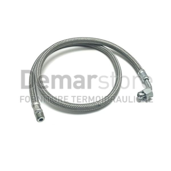 Flessibile Gasolio Conico Curvo F.3/8" x Diritto M.3/8" | cm. 90 Flessibile Gasolio Conico Curvo F.3/8" x Diritto M.3/8" | cm. 90