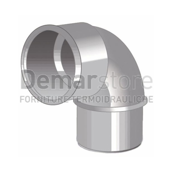 Curva Grigia PVC ad Incollaggio 87° MF Diam. 50 Curva Grigia PVC ad Incollaggio 87° MF Diam. 50