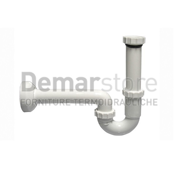 Sifone Lavello a 1 Via in PVC 1"1/2 Diam.40 Sifone Lavello a 1 Via in PVC 1"1/2 Diam.40