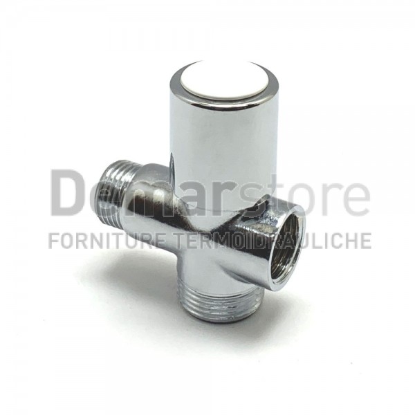 Rubinetto Lavatrice Passante a 3 Vie Attacchi MF.1/2" + M.3/4" Rubinetto Lavatrice Passante a 3 Vie Attacchi MF.1/2" + M.3/4"