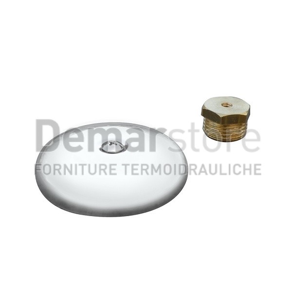 Tappo Ottone con Vite e Borchia Diam. 1/2" Eco Tappo Ottone con Vite e Borchia Diam. 1/2" Eco