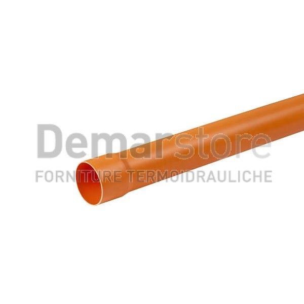 Tubo Scarico Arancio PVC Diam.100 Mt.1 Tubo Scarico Arancio PVC Diam.100 Mt.1