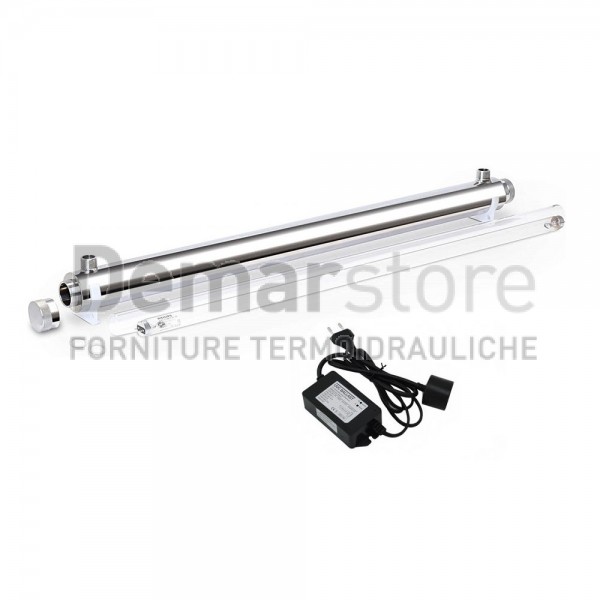 Debatterizzatore UltraRays UV-C Attacchi 3/4" M 38 Lt./min 55 W