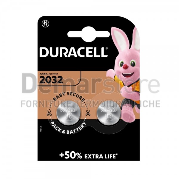 Batterie Pile al Litio DURACELL Pz.2 | Bottone 2032 Batterie Pile al Litio DURACELL Pz.2 | Bottone 2032