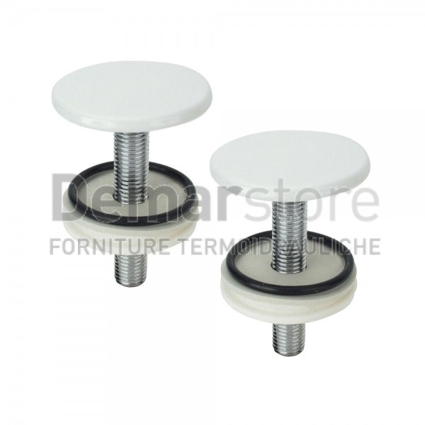 Tappo Copriforo Pesante Bianco ( Coppia ) Tappo Copriforo Pesante Bianco ( Coppia )
