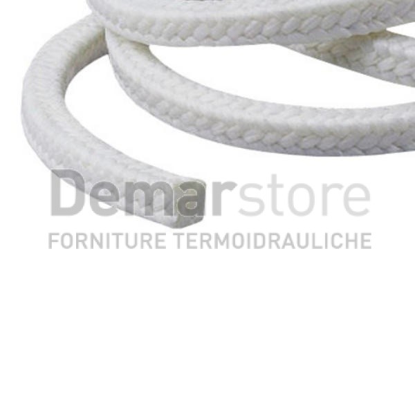 Treccia in Fibra di Vetro "Bianca" Quadra THERMALTEX 16x16 mm "al Metro"