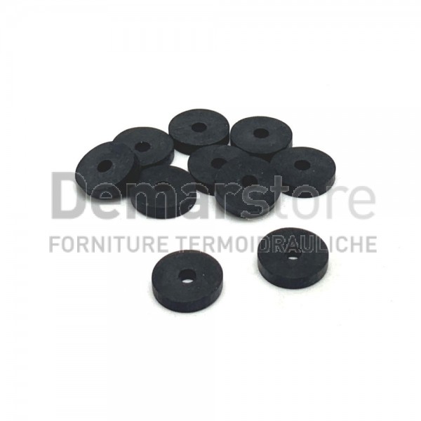 Set 10 Guarnizioni a Tacchetto in Gomma per Rubinetto Diam. 1/2" Set 10 Guarnizioni a Tacchetto in Gomma per Rubinetto Diam. 1/2"