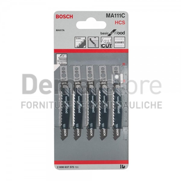 Set 5 Lame per Seghetto Alternativo HCS mm. 60 | MA111C | Legno e PVC Set 5 Lame per Seghetto Alternativo HCS mm. 60 | MA111C | Legno e PVC