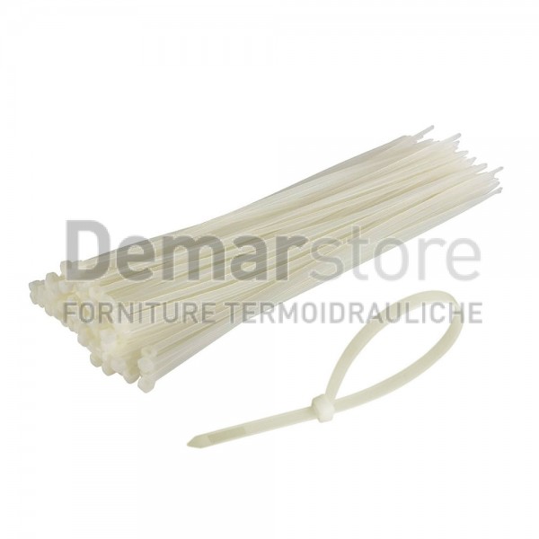 Fascette di Cablaggio in Nylon | Bianche | 4.5x280 mm | (Pz.100) Fascette di Cablaggio in Nylon | Bianche | 4.5x280 mm | (Pz.100)