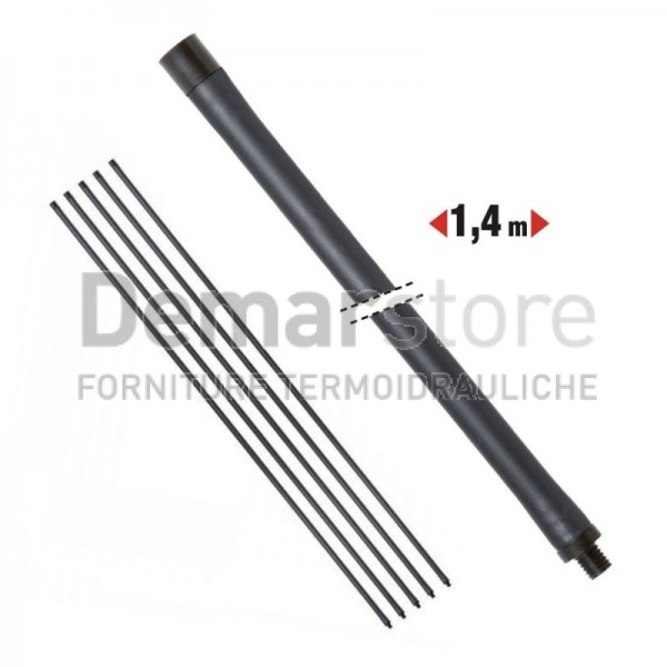 Set 5 Aste Flessibili per Scovolo Lunghezza cm.140 | M12x175 Set 5 Aste Flessibili per Scovolo Lunghezza cm.140 | M12x175