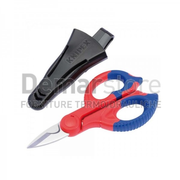 Forbice Elettricista Knipex mm.155 con Fodero Forbice Elettricista Knipex mm.155 con Fodero