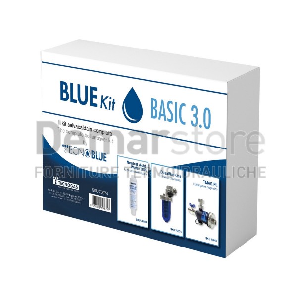 Kit SalvaCaldaia | 3 in 1 | TECNOGAS | Defangatore + Dosatore + Neutral. | BLUE KIT BASIC 3 Kit SalvaCaldaia | 3 in 1 | TECNOGAS | Defangatore + Dosatore + Neutral. | BLUE KIT BASIC 3